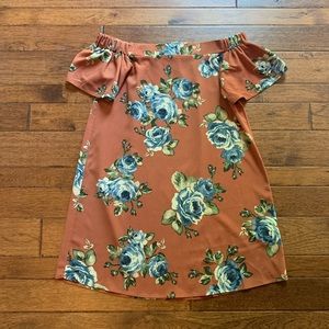 Altar’d State Off The Shoulder Floral Dress Size Small